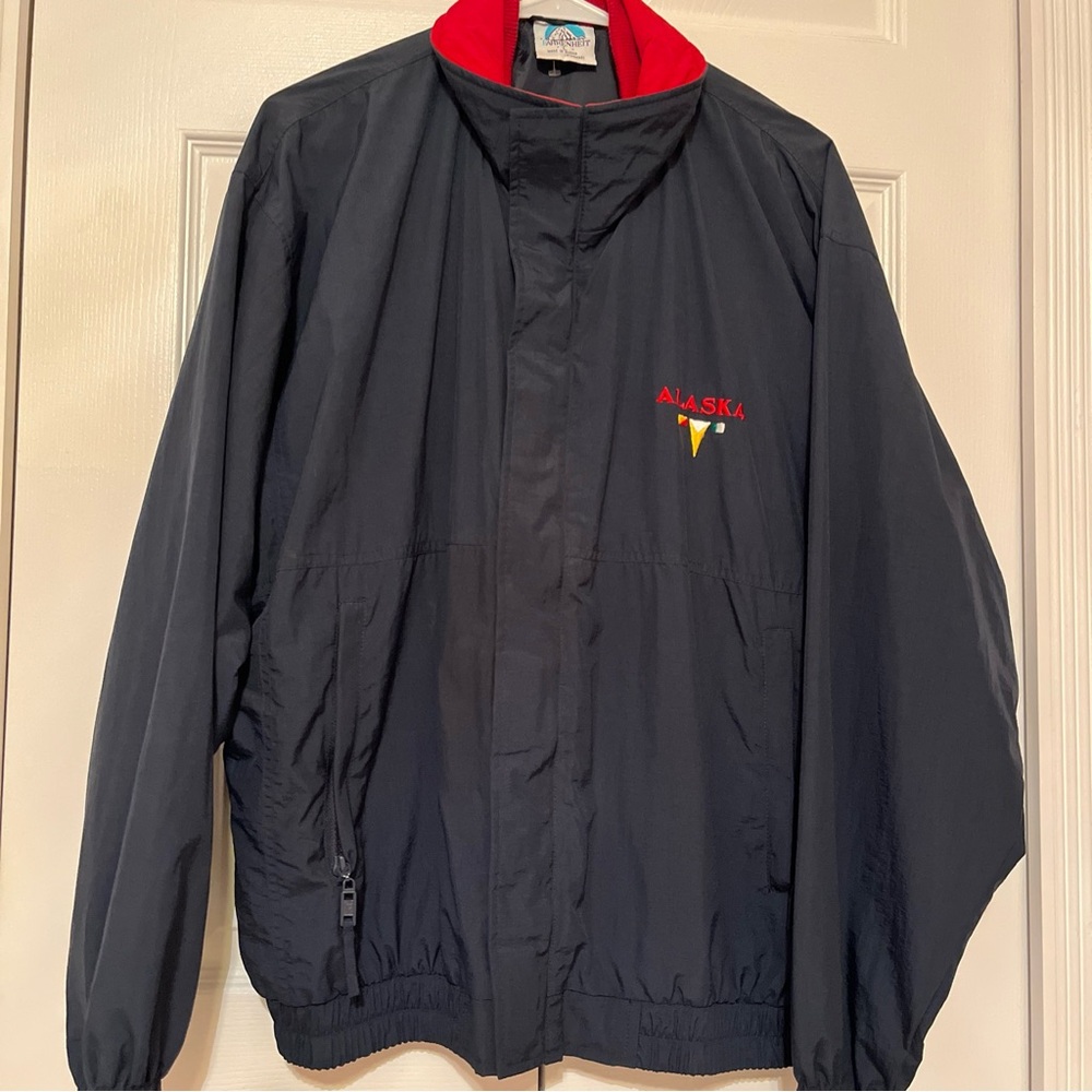 Fahrenheit Outdoor Gear Vintage Jacket Windbreaker Rain Men’s L Navy Red Alaska